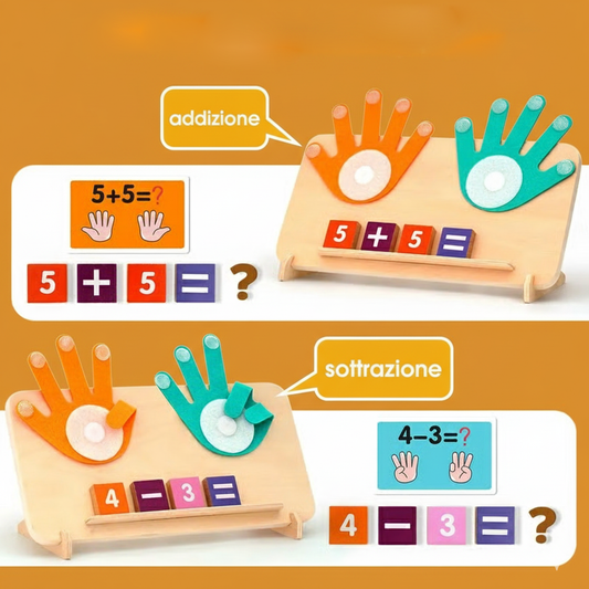 Blocchi interattivi Montessori per contare i numeri