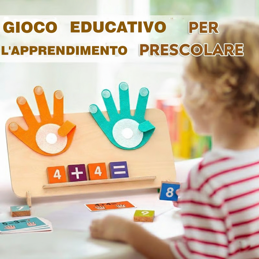 Blocchi interattivi Montessori per contare i numeri