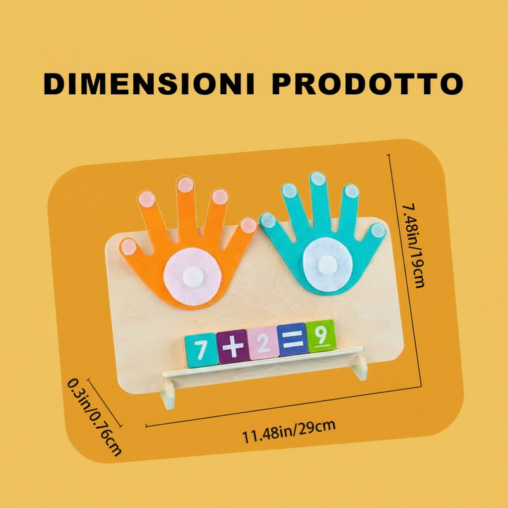 Blocchi interattivi Montessori per contare i numeri