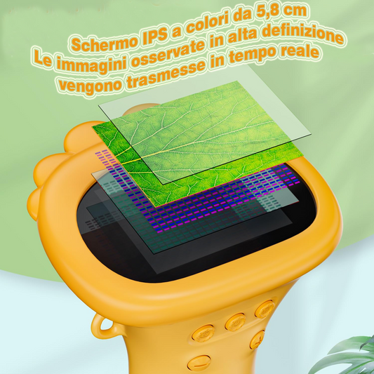 Il Primo Microscopio Scientifico del Tuo Bambino – Educativo, Portatile e Divertente!