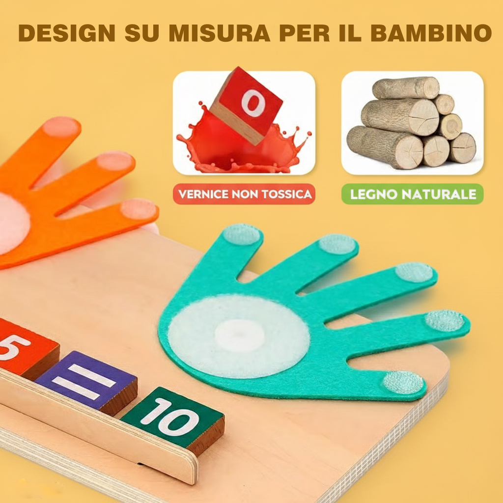 Blocchi interattivi Montessori per contare i numeri